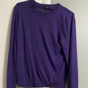 Long sleeve purple sweater. Unisex